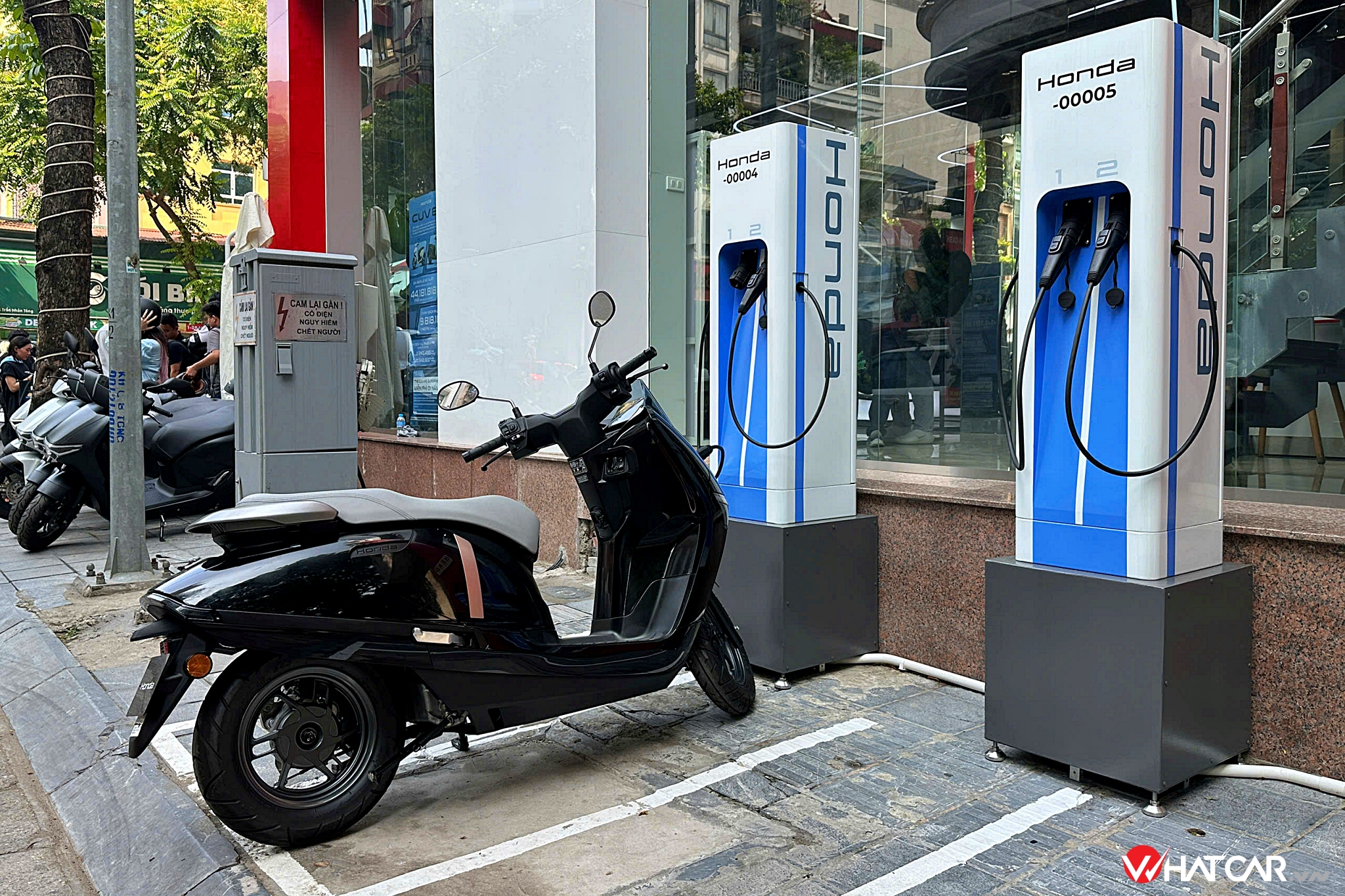 Hệ thống Honda Motor Charger Hub dự kiến đi vào hoạt động từ tháng 7/2026 tại Hà Nội, TPHCM và một số tỉnh, thành khác (Ảnh: Bình Trần).