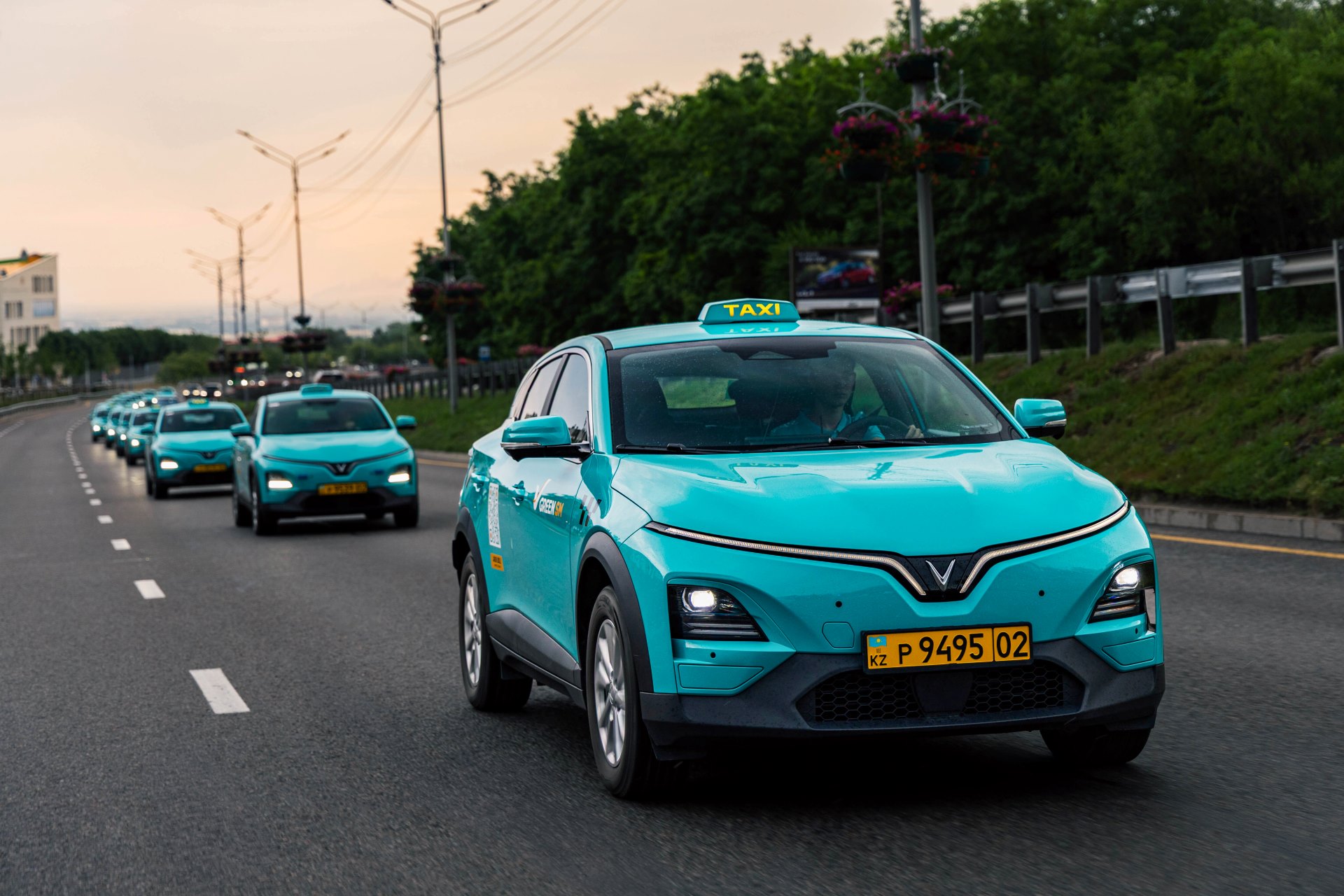 Kazakhstan là thị trường đầu tiên Green SM triển khai đội xe VinFast VF 6 Eco (Ảnh: GSM).