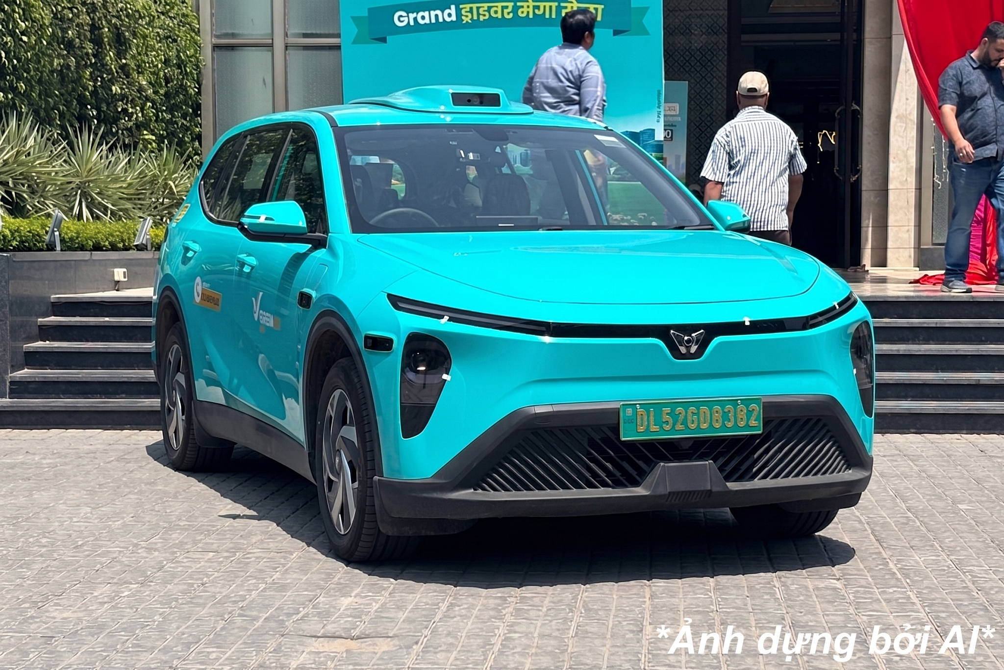 Những chiếc taxi tự lái của VinFast có thể sớm lăn bánh trên đường phố Đông Nam Á (Ảnh dựng bởi AI).