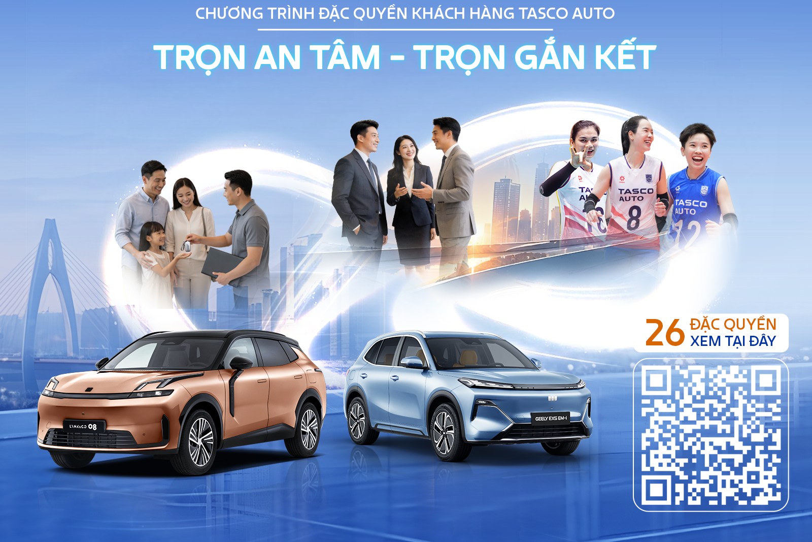 Tasco Auto triển khai 26 đặc quyền cho mọi chủ xe Geely và Lynk & Co