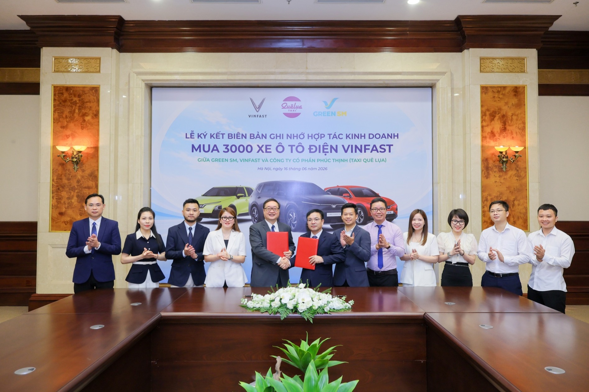 Một hãng taxi mua thêm 2.000 ô tô điện VinFast thông qua Green SM