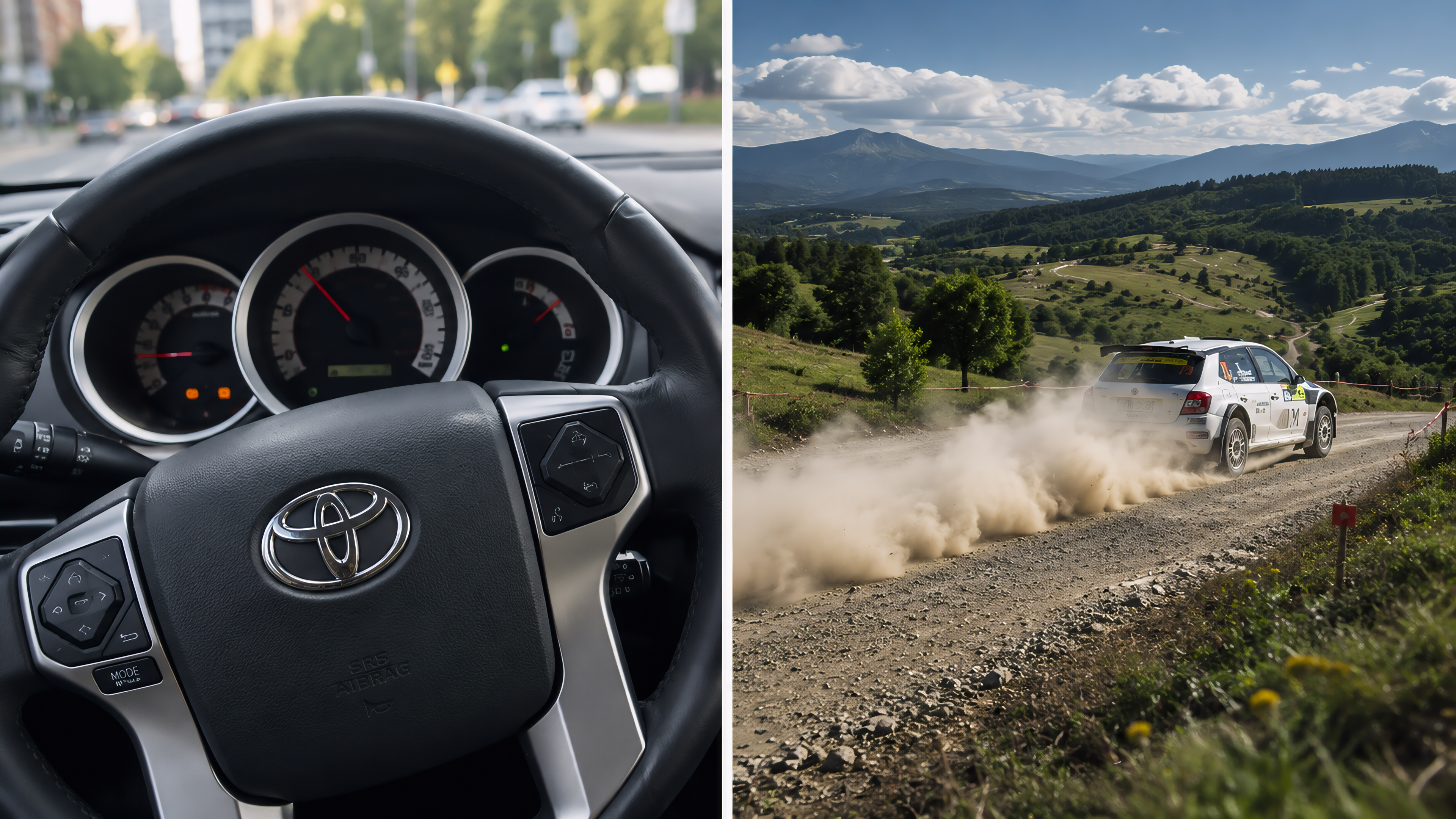 Đang lưu thông, xe Toyota bất ngờ văng bánh giữa phố