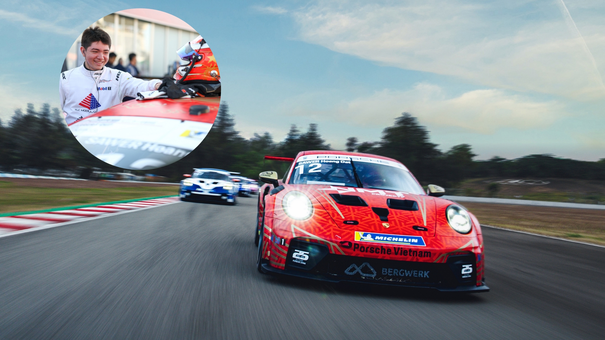 Tay đua Việt Nam 18 tuổi đầu tiên tranh tài tại giải Porsche ARbox Carrera Cup Asia