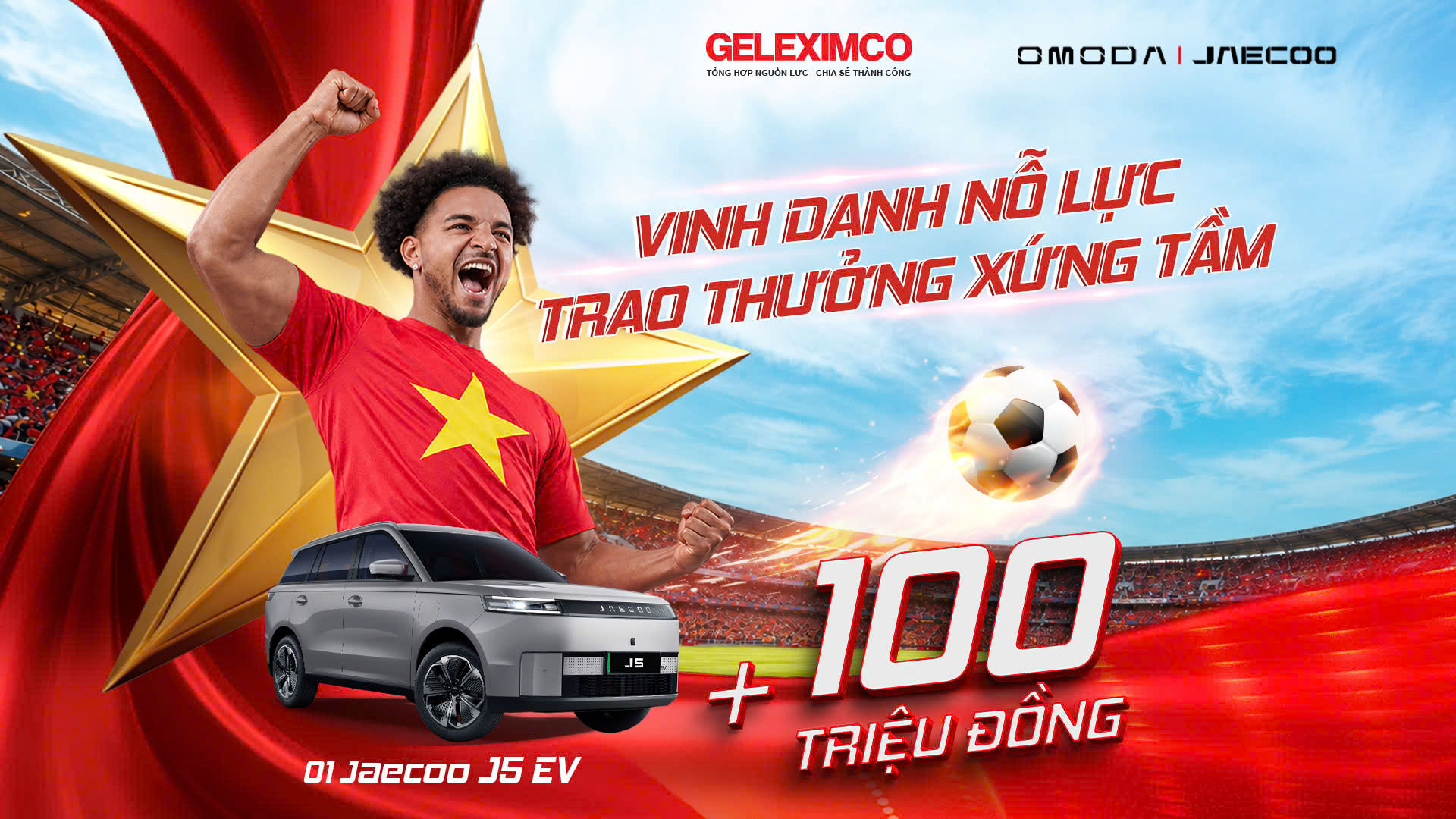 Nguyễn Xuân Son được trao JAECOO J5 EV Flagship sau chung kết ASEAN Cup 2026