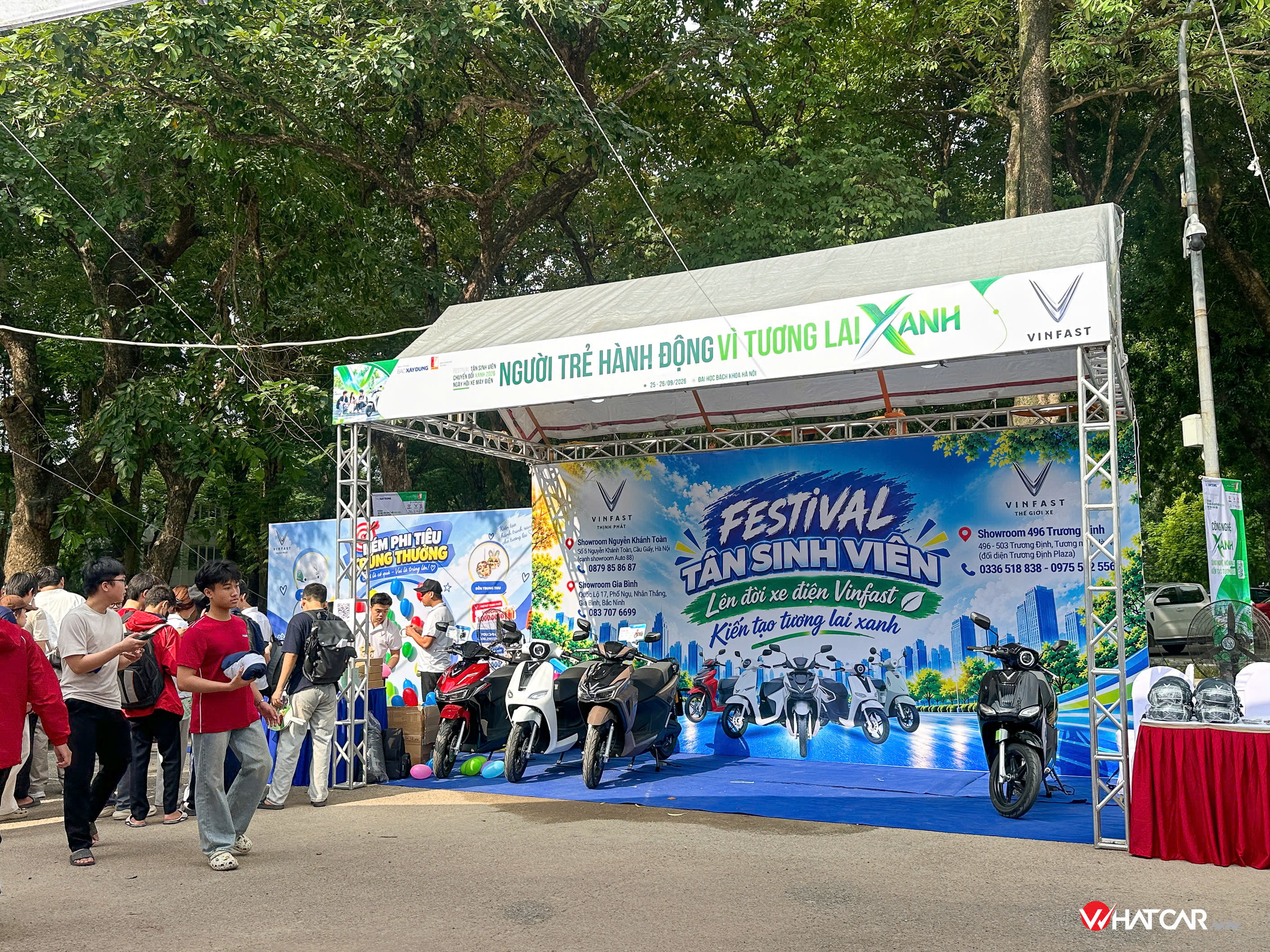 Xe máy điện trở thành tâm điểm tại Festival Tân sinh viên Chuyển đổi xanh 2026