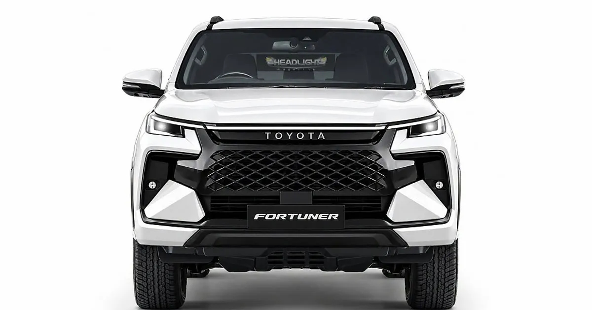 Toyota Fortuner 2027 lộ diện qua bản dựng: Thiết kế vuông vức hơn, nội thất có thể thay đổi toàn diện