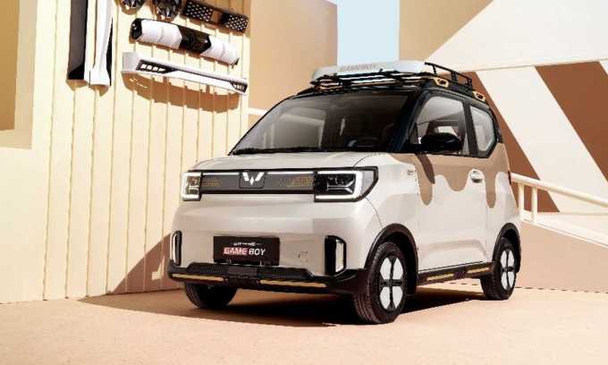 Phiên bản mới của xe điện rẻ nhất Trung Quốc có ngoại hình bắt mắt. Ảnh: Wuling
