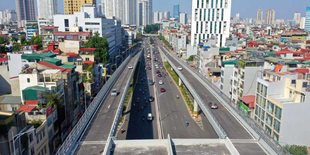 Ngày 9/11, Hà Nội thông xe cầu cạn Vành đai 2 qua đường Trường Chinh