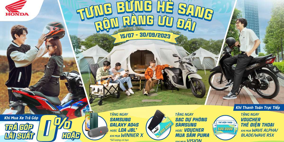 Honda ưu đãi nhều xe máy, bao gồm sản phẩm quốc dân Vision