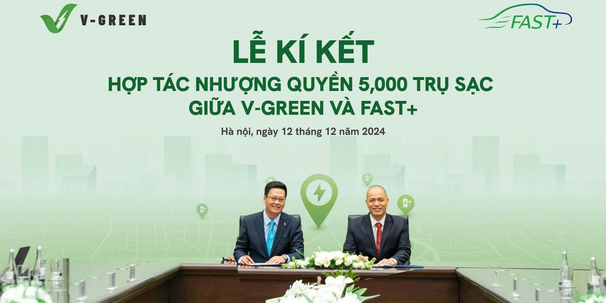 V-Green hợp tác FAST+ triển khai 5.000 trụ sạc đến hết năm 2025