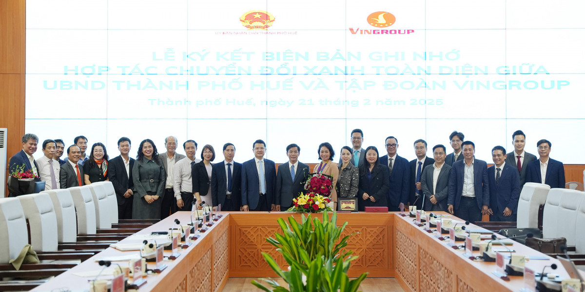 UBND thành phố Huế và tập đoàn VinGroup ký kết hợp tác toàn diện về chuyển đổi Xanh, phát triển bền vững