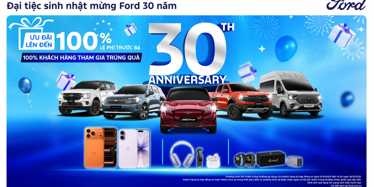 Ford mừng sinh nhật 30 năm, tri ân khách Việt bằng loạt quà "khủng"