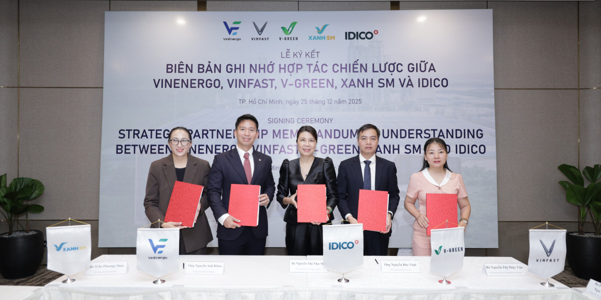 VinEnergo, VinFast, V-Green và Xanh SM hợp tác với IDICO “xanh hóa” các khu công nghiệp