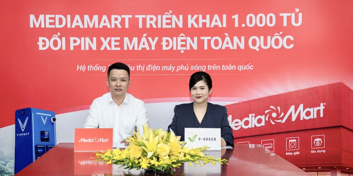 V-Green và MediaMart hợp tác triển khai 1.000 tủ đổi pin xe máy điện trong tháng 5/2026